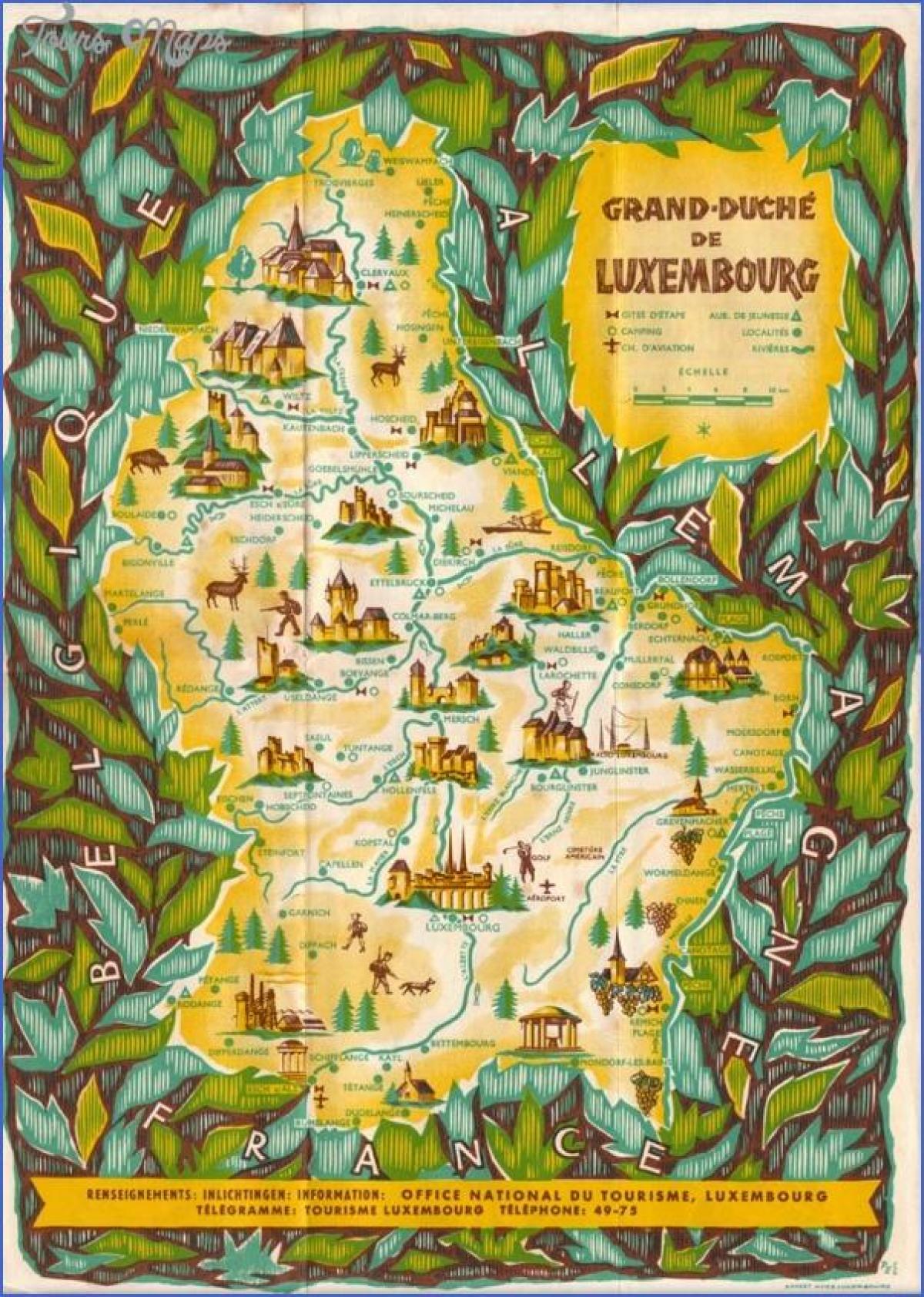 karte ekskursijas Luksemburga