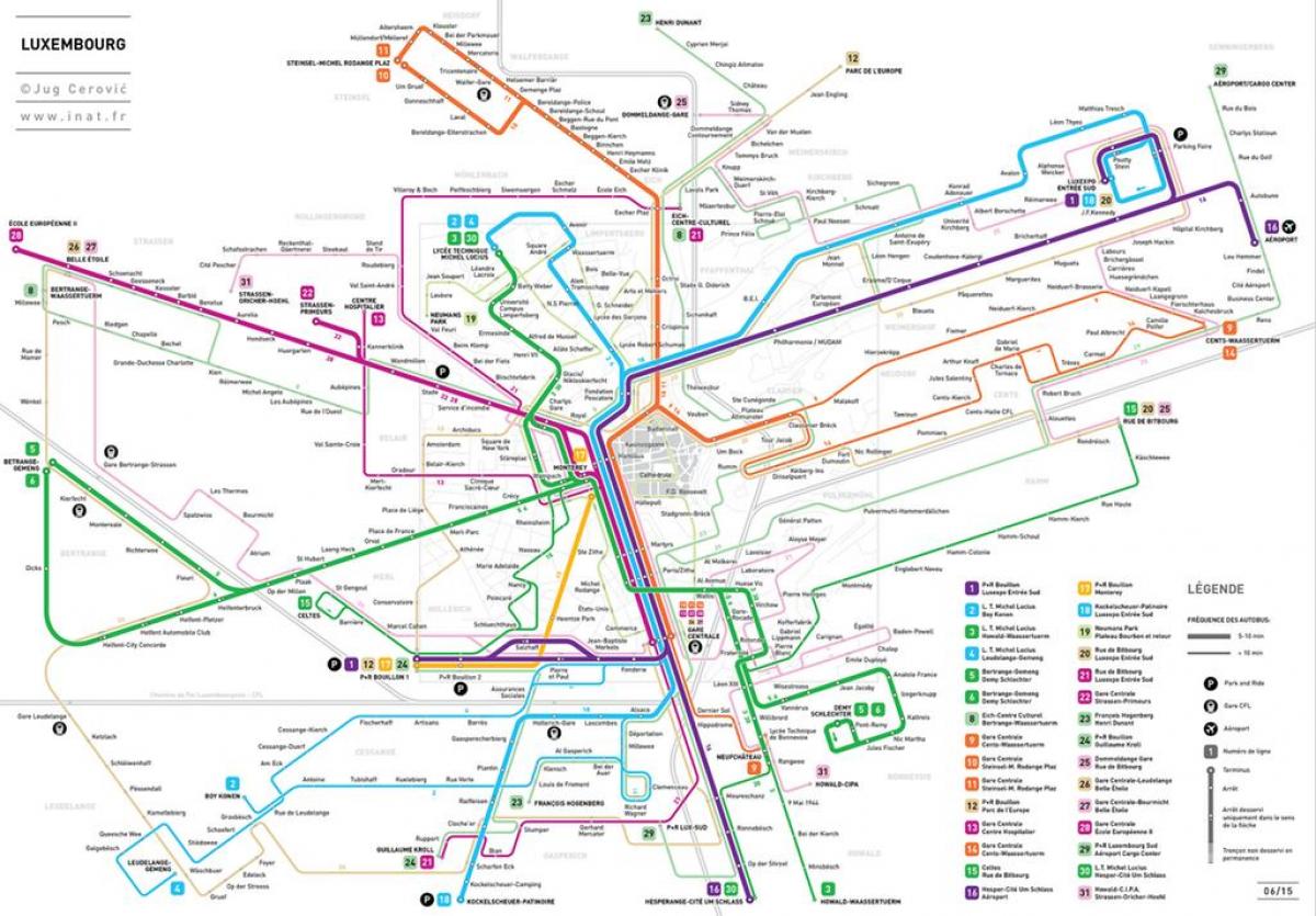 karte Luksemburga metro