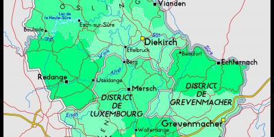 Luksemburga atrašanās vieta kartē