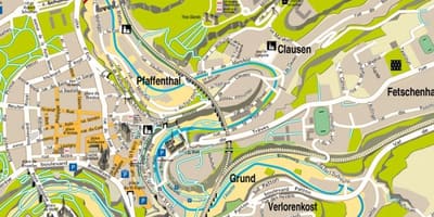 Karte Luksemburga iela